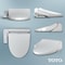 Toto WASHLET A2 Electronic Bidet Toilet Seat with Heated Seat and SoftClose Lid, Elongated Cotton White SW3004#01 - alternate 4